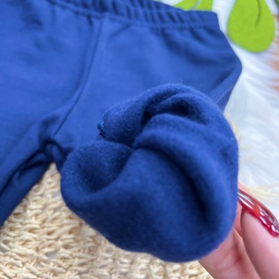 Conj. Colete Rex, Blusa Manga Longa e Calça de Moletom - Marinho e Vermelho